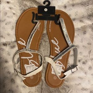 Brand New Silver Dressy Sandals